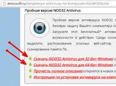 ESET NOD32 Antivirus скачать бесплатно русская версия